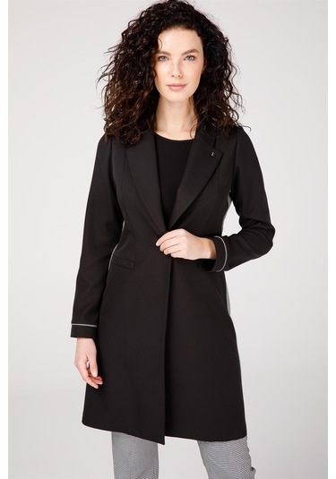 Erkek Yakalı Kaz Ayak Desen Kombinli Pantolon Ceket Takım Siyah Siyah