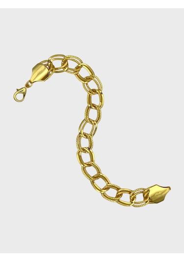Arnes Jewelry Çelik 22 Ayar Altın Kaplama Samanyolu Bileklik Ar432nes Gold