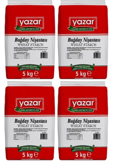 Yazar Buğday Nişastası 4 x 5 KG