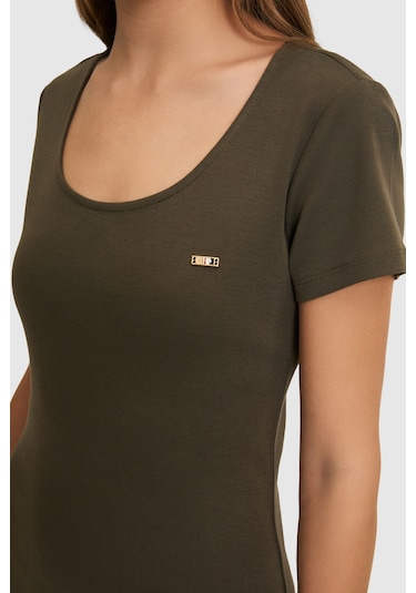 U.S. Polo Assn. U.s. Polo Assn. Kadın Koyu Haki Elbise Örme 50323509-vr111