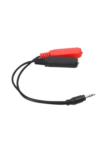 Ximistore9 20cm Uzunlukta Esnek Kordonlu 3.5mm Erkekden Çift 6.35mm Dişeye Ses Adaptörü - Sinyal Kaybı Azaltan, Plug & Play Ses Kablo Dönüştürücü