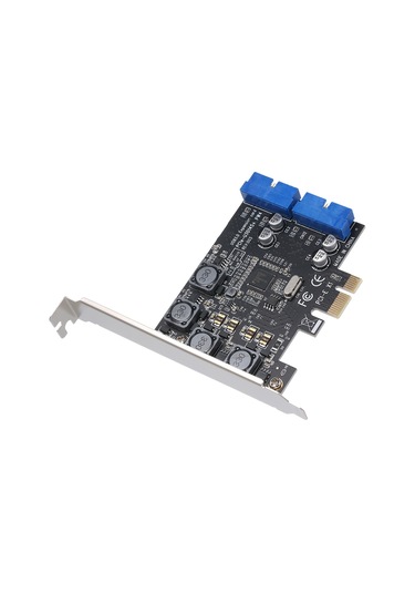 Skycity Masaüstü Bilgisayar İçin Pcı-e'den Usb3.0'a 4 Portlu Genişletme Kartı, Ön Panel 19/20pın Bağlantı, Gönüllü Güç Gerektirmez