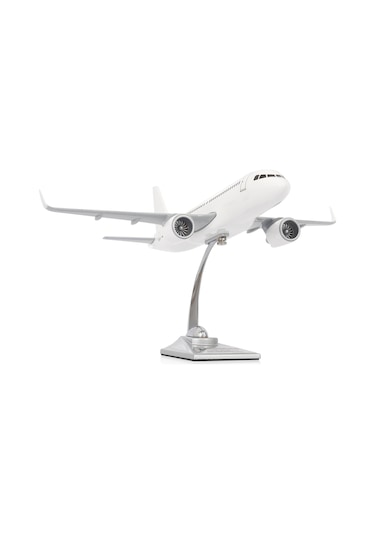 Zekupp Airbus A320 Model Uçak 1/100 Beyaz Elit Maket Uçak