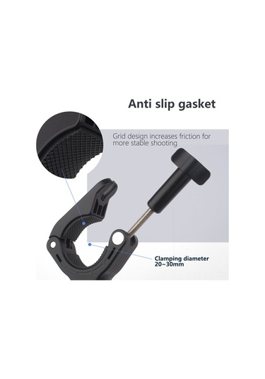 Leezsing Bisiklet Kamera Tutucu - 360 Dönebilir Çift Toplu, Gopro Ve Telefonlar İçin Sabitleme Aparatı