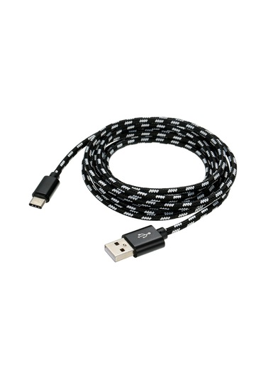 Geeroyoo "dayanıklı 2m Nylon Usb-c Şarj Kablosu - Hızlı Şarj Ve Veri Aktarımı, Samsung Huawei Xiaomi Uyumlu"