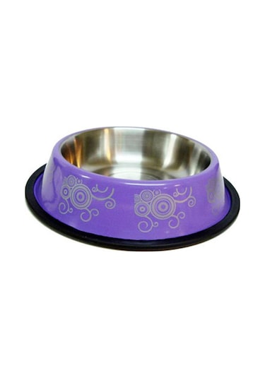 Eurodog Asrpp R Desenli Köpek Mama ve Su Kabı 16 Oz 15.5 CM