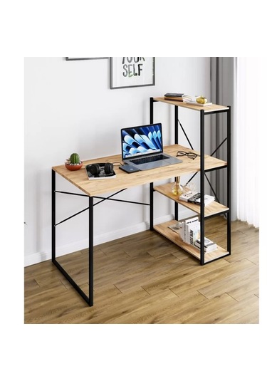 Kitaplıklı Çalışma Masası Bilgisayar Ofis Masası 5867