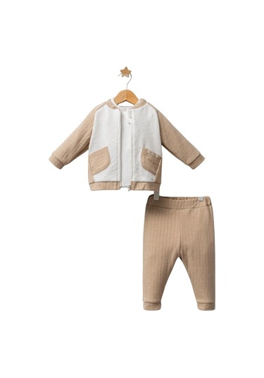 Tongs Baby 3'lü Bebek Takım 5623 Bej