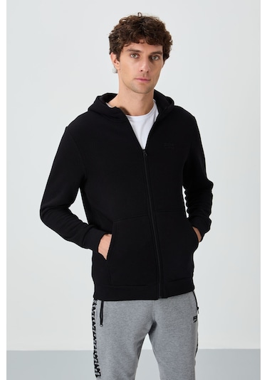 Tommy Life Hector Siyah Şardonlu Erkek Sweatshirt - 88139 Siyah