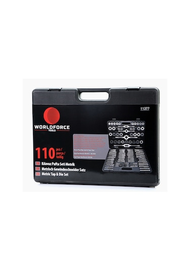 Worldforce 110 Parça Pafta Kılavuz Seti S2 Çelik Profesyonel N11.1031