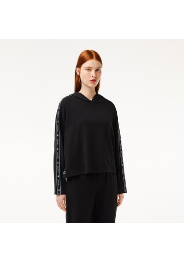 Lacoste Kadın Sweatshırt Sf1473-00-031 Siyah