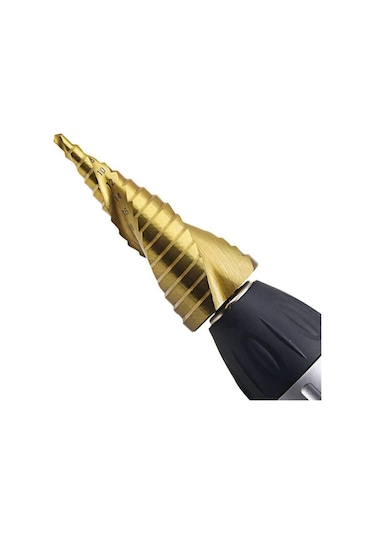 Springsun Üçgen Saplı Spiral Basamaklı Matkap Ucu Seti - Metal, Ahşap, Plastik İçin 4-32mm Çoklu Delik Açma
