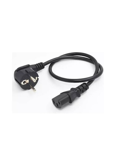 C13 Power Kablo Kasa Monitör Ekran Power Güç Kablosu - 0.5 mt