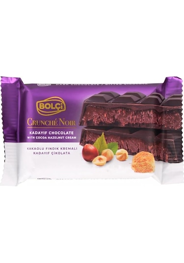 Bolçi Kakaolu Fındık Kremalı Bitter Kadayıf Çikolata 65g