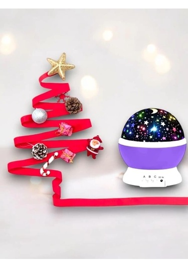 Bfs Yıldızlı Gökyüzü Efektli Projektörlü Masa Ve Gece Lambası Çok Renkli