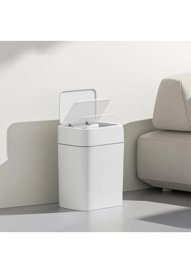 Sensörlü Çöp Kovası 12 Litre Beyaz
