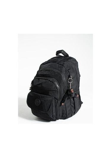 Orta Boy Sırt Çantası Ultra Hafif Çok Cepli Unisex Siyah Model: 571-3j - Siyah