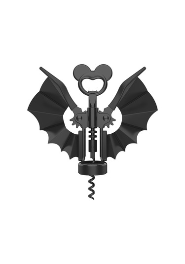 Kanatlı Yarasa Şarap Açacağı, 2'si 1 Arada Şarap Ve Bira Açacağı, Şişe Açacağı Siyah