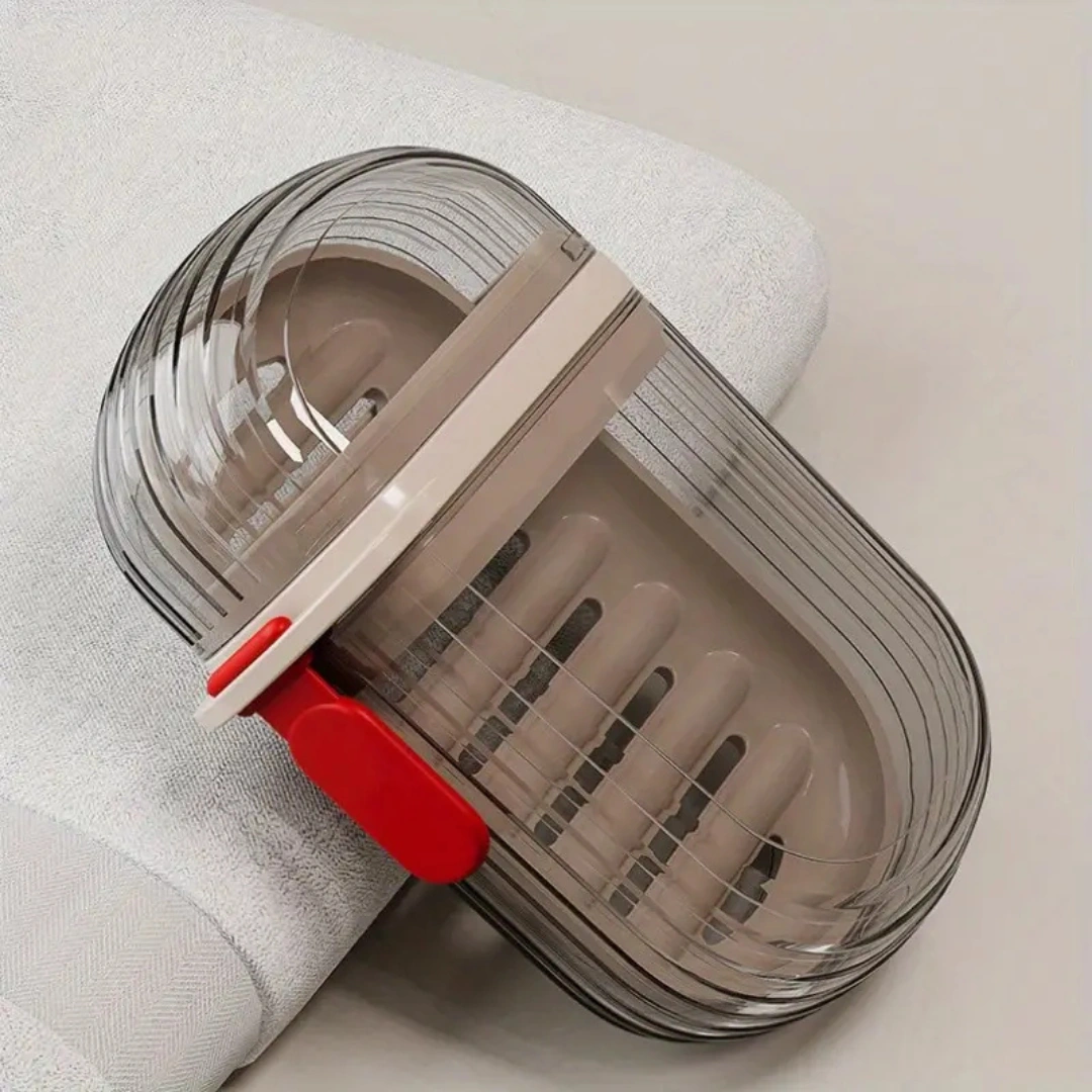 Şeffaf Kutu Şeklinde Plastik Katı Sabunluk Pratik Kullanımlı Hijyenik Banyo Sabun Kabı Diğer