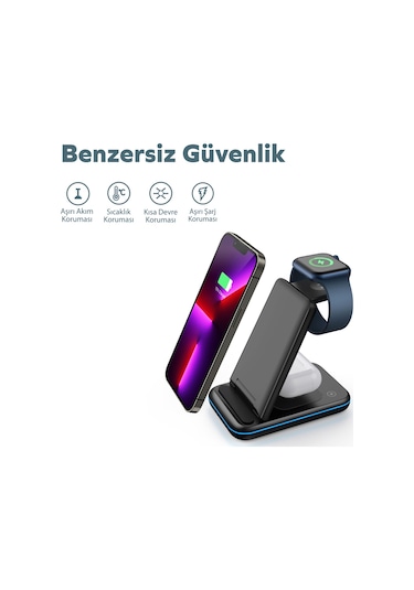 Woyax By Deji Katlanabilir 15w Hızlı Wirelesskablosuz Şarj Standı