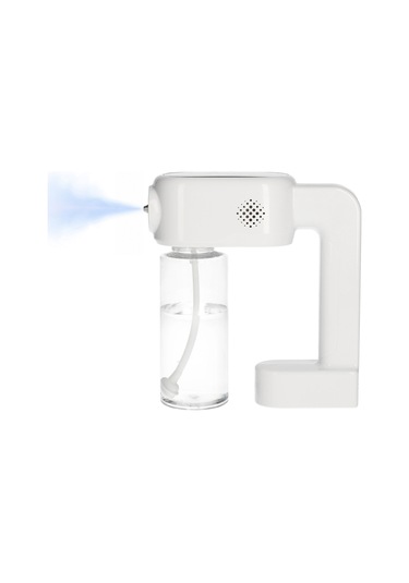 Wezone 350ml Şarjlı Elden Uçan Mavi Işıklı Nano Buharlayıcı, 3 Seviye Ayar, Düşük Sıcaklık Atomizasyon, 2.5m Uzaklık, Abs Malzeme Beyaz Gümüş