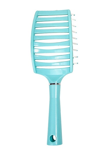 Qingmipy Mavi Renkli Rahat Saç Tarama Ve Saç Derisi Masajı Fırçası, Kaymaz Sap Tasarımı
