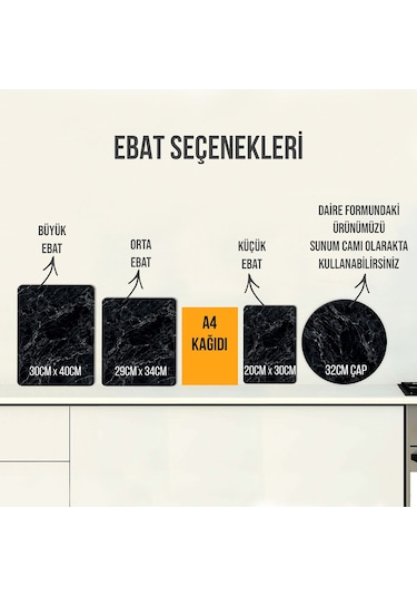 Decorita Cam Kesme Tahtası | Free Hugs-Siyah Fon | 30cm x 40cm