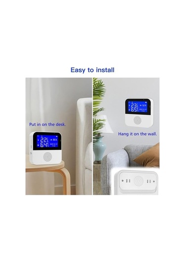 Novahub Jms Tuya Wifi Sıcaklık Nem Sensörü Ev Akıllı Senaryo İçin App Uzaktan Monitör Kontrolü