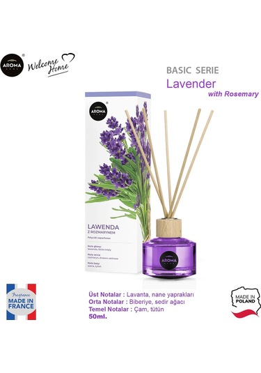 Aroma Home Basic Line Likit Koku Lavender With Rosemary 50 ML
