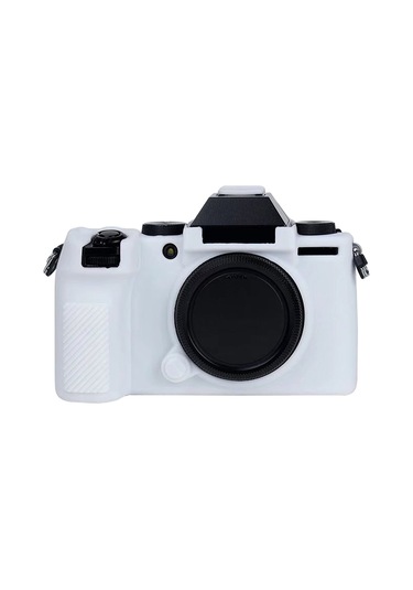 Fujıfılm X-s10 İçin Yumuşak Silikon Koruyucu Kılıf Beyaz Diğer