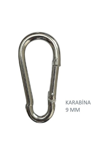 Galvanizli Karabina, 9 Mm, Askı, Çengel, Kanca, Anahtarlık