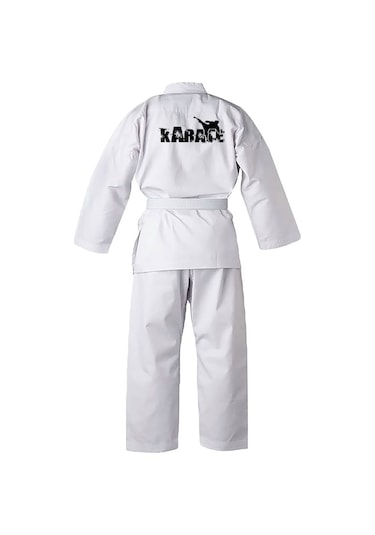 Top Glory Baskılı Acemi Karate Elbisesi Beyaz