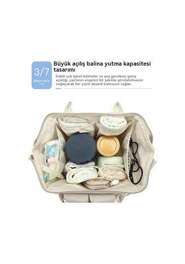 Çok Fonksiyonlu Usb Anne Ve Bebek Çantası Bebek Bakım Çantası Siyah