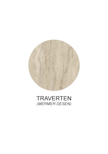 Marin Tv Ünitesi Tv Sehpası 180 Cm Traverten Mermer Desen