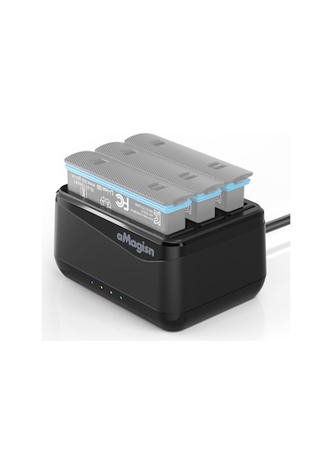 Monyee Insta360 X4 İçin 3'lü Hızlı Şarj Cihazı - Usb Type-c, Tf Kart Yuvası İle Panoramik Kamera Batarya Şarj Ünitesi