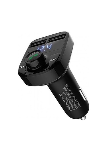 Carx8 Micro Sd Usb Girişli Bluetooth Araç Kiti Fm Transmitter