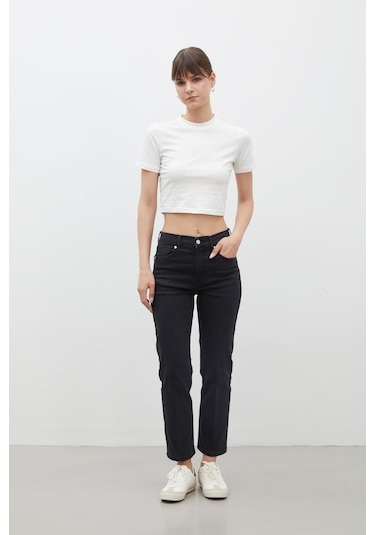 Manuka Bootcut Fıt Denim Pantolon Siyah