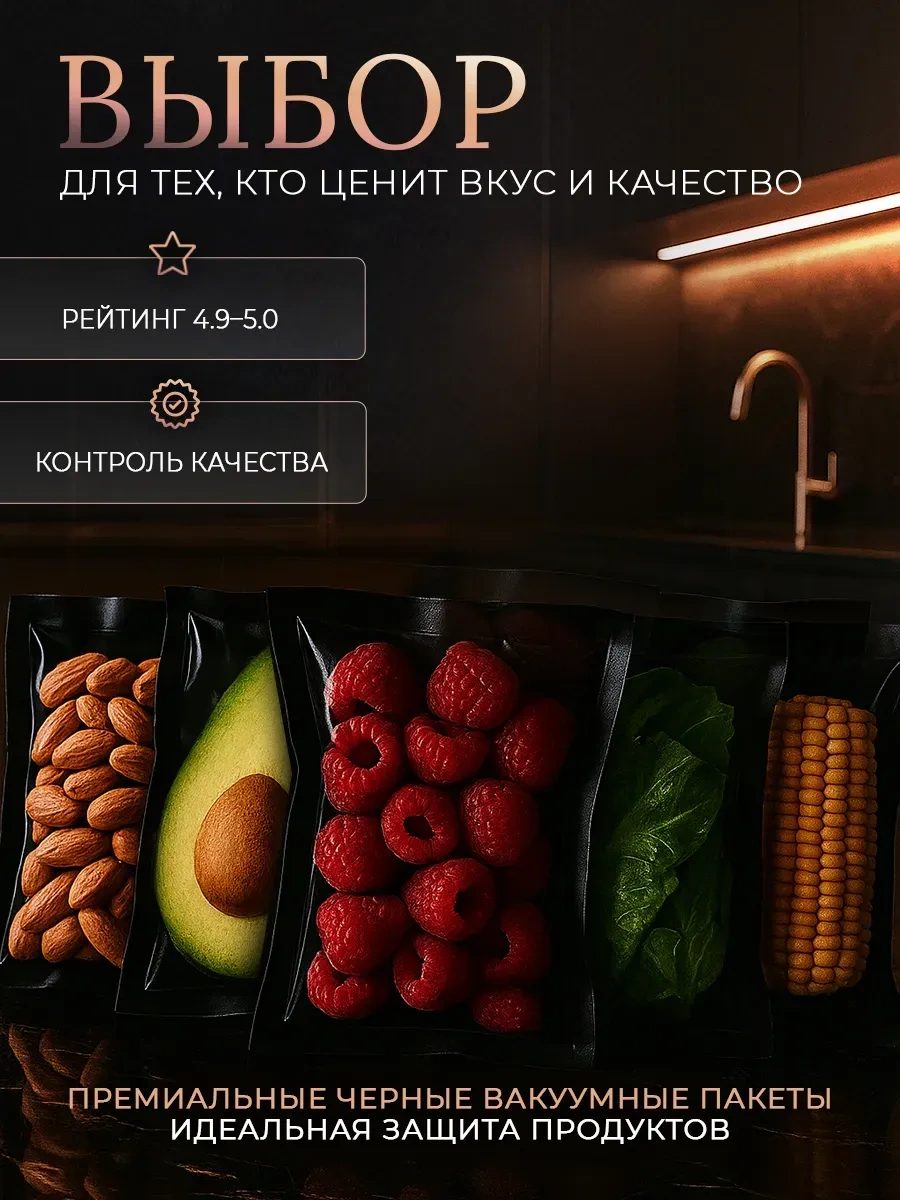 Hauskrafter Vakumlu Paketler Oluklu 100 Adet Şeffaf-siyah 262621549