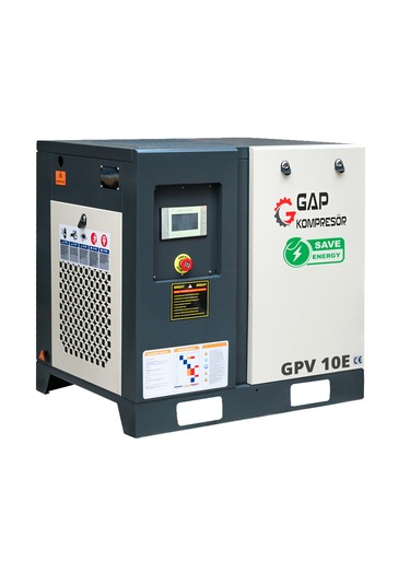 Gap Kompresör İnvertörlü Vidalı Hava Kompresörü 10 HP Tek Makine GPV10e