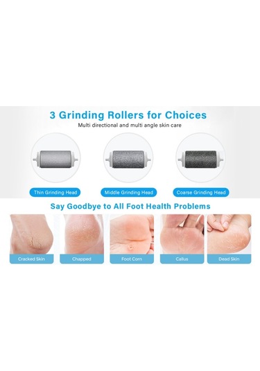 Moveevo Ölü Deriyi Çıkarmak Için Elektrikli Ayak Öğütücü, Nasırları Çıkarmak Için Su Geçirmez Pedikür, Dijital Ekranlı