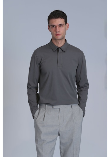 Lufian Evan Erkek Uzun Kol Tişört Nefti Yeşil Nefti Yeşil 112040034100640 Nefti Yeşil