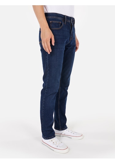 Colins 044 Karl Normal Kesim Düşük Bel Düz Paça Koyu Mavi Erkek Pantolon Cl1071251 Denim Colins 044 Karl Normal Kesim Düşük Bel Düz Paça Koyu Mavi Erkek Pantolon Cl1071251 Denim