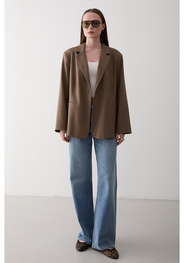 Haki Blazer Ceket - 7619 Haki