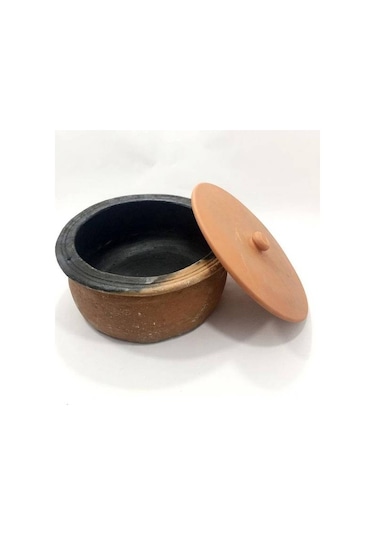 Toprak Güveç Tencere Fırınlanmış Çap 26.5 Yükseklik 13 CM Toprak