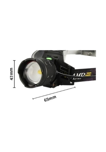 Wondernest 2025 Yükseltmesi Zoom Siyah Sensörlü Şarj Edilebilir Güçlü Far Siyah