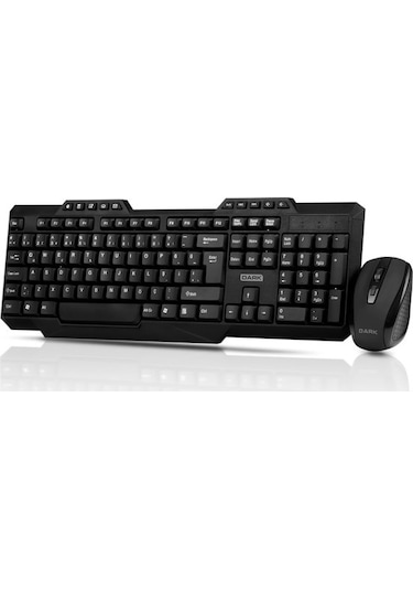 Dark DK-AC-KMW1000 Kablosuz Multimedia Q Klavye Mouse Set
