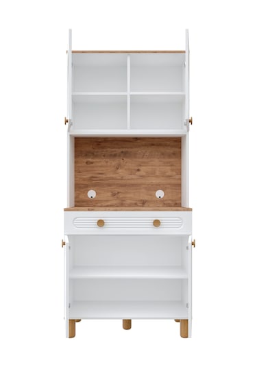 Rosa Kahve Köşesi - 93 Cm Mdf Mutfak Dolabı - Led Aydınlatmalı...