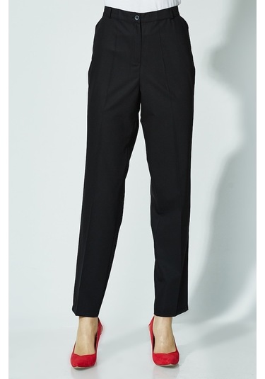 Soralline Kadın Büyük Beden Pantalon 1660 Siyah