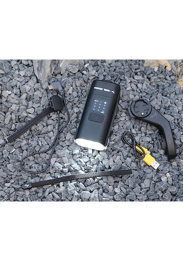 Moon Rıgel Enduro 2600 Lümen Usb Bisiklet Ön Lambası Siyah  - Kırmızı