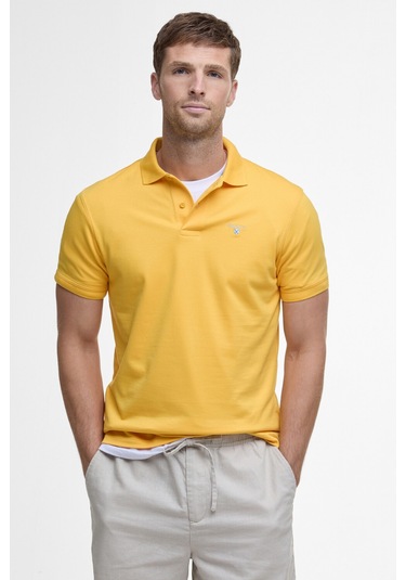 Barbour Active Tailored Fit Polo Yaka Ye51 Yellow Ye51 Yellow